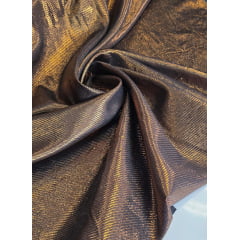 Lurex Brocado Laminado Sarjado Carnaval Bronze