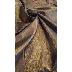 Lurex Brocado Laminado Sarjado Carnaval Bronze