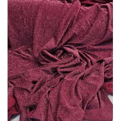 Malha Lurex Pesada Premium Marsala