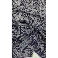 Lurex Roxo com Fio Metálico Prata Lurex Roxo com Fio Metálico Prata
