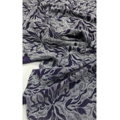Lurex Roxo com Fio Metálico Prata
