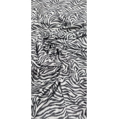 Malha Lurex Pesada Animal Print Zebra