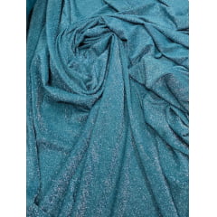 Malha Lurex Pesada Premium Verde Petróleo