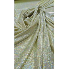 Malha Foil Dance Amarelo