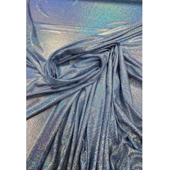 Malha Foil Dance Azul Royal