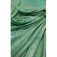 Malha Foil Dance Verde Limão