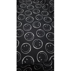 Microfibra Nylon Lucca Smille Fundo Preto