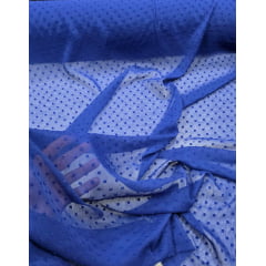 Mousseline Dots Azul Royal Escuro