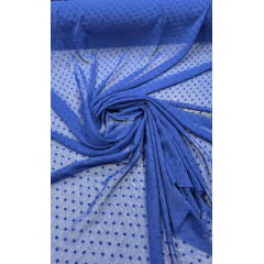 Mousseline Dots Azul Royal Escuro