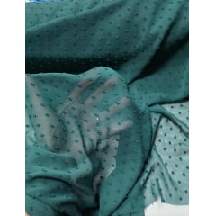 Mousseline Dots Verde Floresta