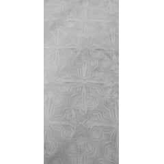 Mousseline Palha de Seda Bordada Litúrgica Off White