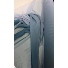 Mousseline Toque de Seda Degradê Verde Folha com Verde Claro 