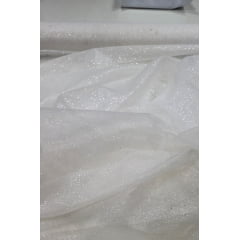 Organza com Glitter Branca COM SUJEIRA