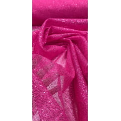Organza com Glitter Pink