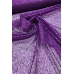 Organza com Glitter Roxo