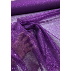 Organza com Glitter Roxo
