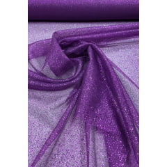 Organza com Glitter Roxo