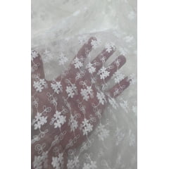 Organza Bordada Bergamo Off White