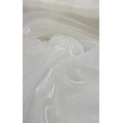 Organza Cristal de Poliamida Off White Organza Cristal de Poliamida Off White