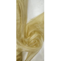 Organza Cristal Lisa Dourado
