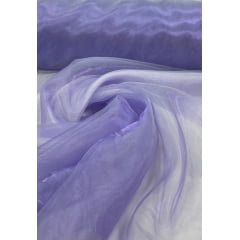 Organza Cristal Lisa Lilás - 3m de Largura