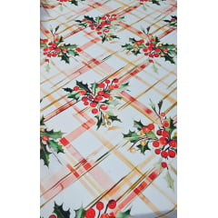 Oxford Estampado Natalino Fundo Branco