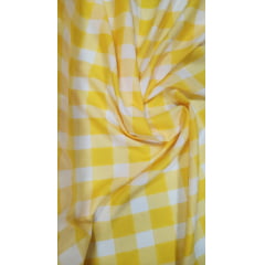 Oxford Fio Tinto Xadrez Flechas Amarelo