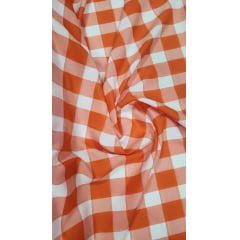 Oxford Fio Tinto Xadrez Flechas Laranja