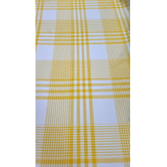 Oxford Fio Tinto Xadrez Patchwork Amarelo
