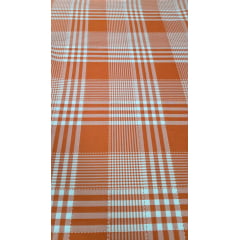 Oxford Fio Tinto Xadrez Patchwork Laranja