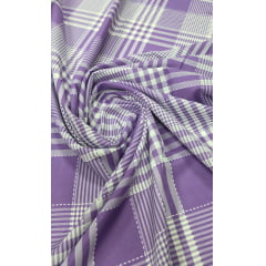 Oxford Fio Tinto Xadrez Patchwork Lilás Oxford Fio Tinto Xadrez Patchwork Lilás