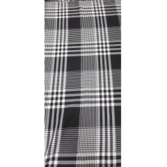 Oxford Fio Tinto Xadrez Patchwork Preto