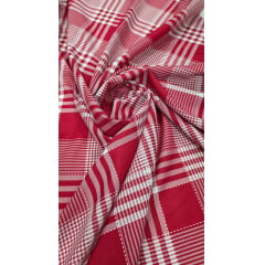 Oxford Fio Tinto Xadrez Patchwork Vermelho Oxford Fio Tinto Xadrez Patchwork Vermelho