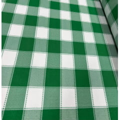 Oxford Fio Tinto Xadrez Piquenique Verde