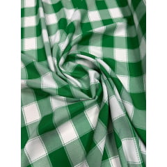 Oxford Fio Tinto Xadrez Piquenique Verde