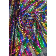 Paetê Bordado Fiesta Multicolor