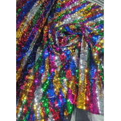 Paetê Bordado Fiesta Multicolor