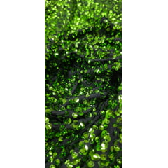 Paetê Bordado Glam Fundo Preto com Verde Paetê Bordado Glam Fundo Preto com Verde