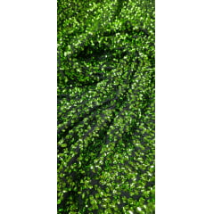 Paetê Bordado Glam Fundo Preto com Verde