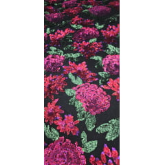 Paetê Bordado Premium Rosas