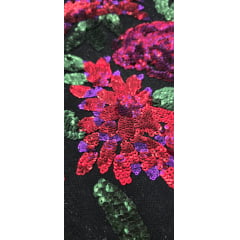 Paetê Bordado Premium Rosas