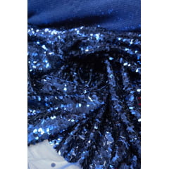 Paetê Bordado Safira Azul Marinho