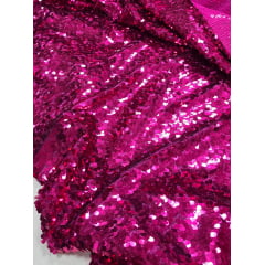 Paetê Bordado Safira Pink