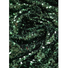 Paetê Bordado Safira Verde Floresta