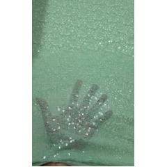 Paetê Bordado Verde Água
