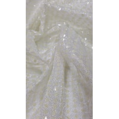 Paetê Colado Carnaval Branco Leitoso