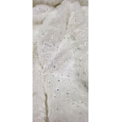Pelúcia Dots Holográfico Branco