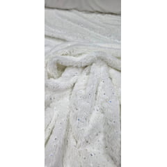 Pelúcia Dots Holográfico Branco
