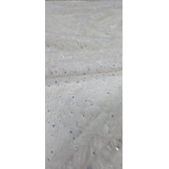 Pelúcia Dots Holográfico Branco