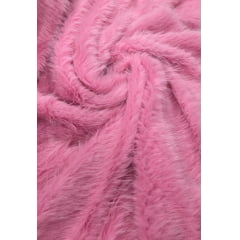Pelúcia Pelo Alto Rosa Chiclete